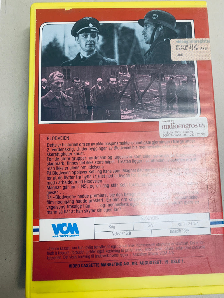 Blodveien. VHS Big Box.