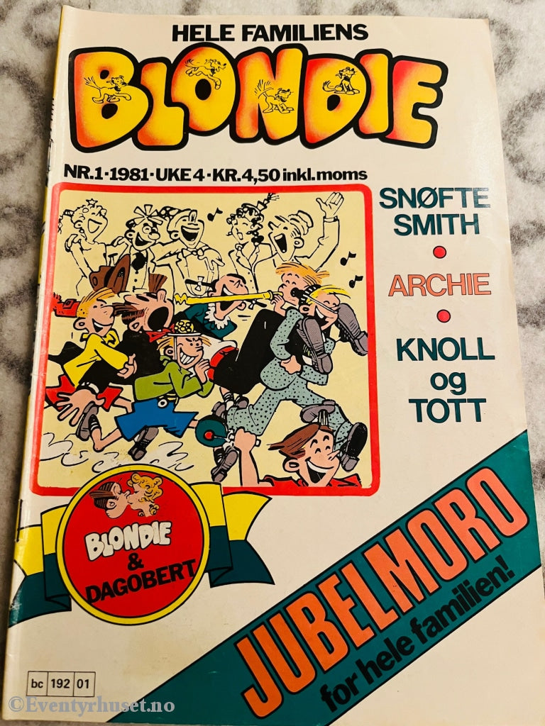 Blondie. 1981/01. Tegneserieblad