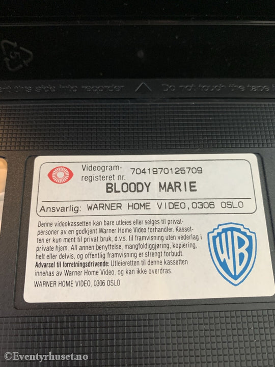 Bloody Marie. 1992. Vhs. Vhs