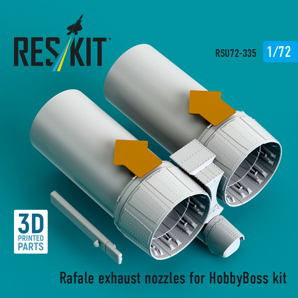 Rafale exhaust nozzles for HobbyBoss kit (3D Printed)
