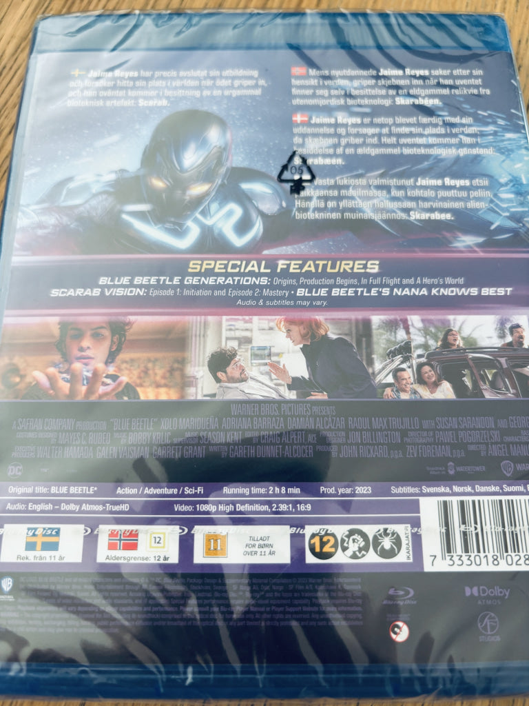 Blue Beetle. Blu-ray. Ny i plast!