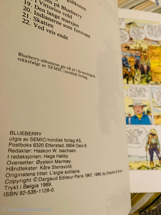 Blueberry. Ensomme Ørn. 1967/89. Tegneseriealbum. Tegneseriealbum