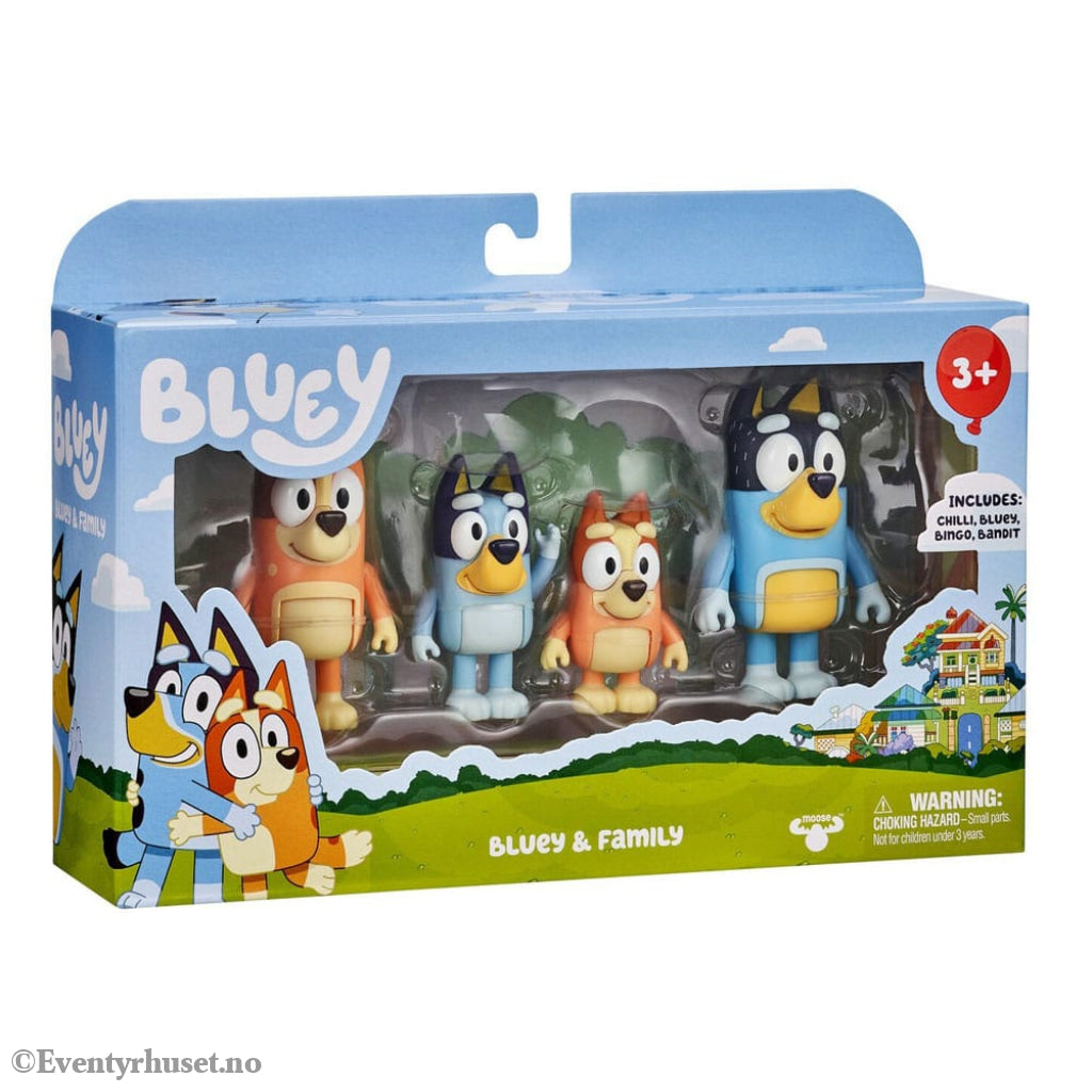 Bluey Action Figures 4-Pack Toys