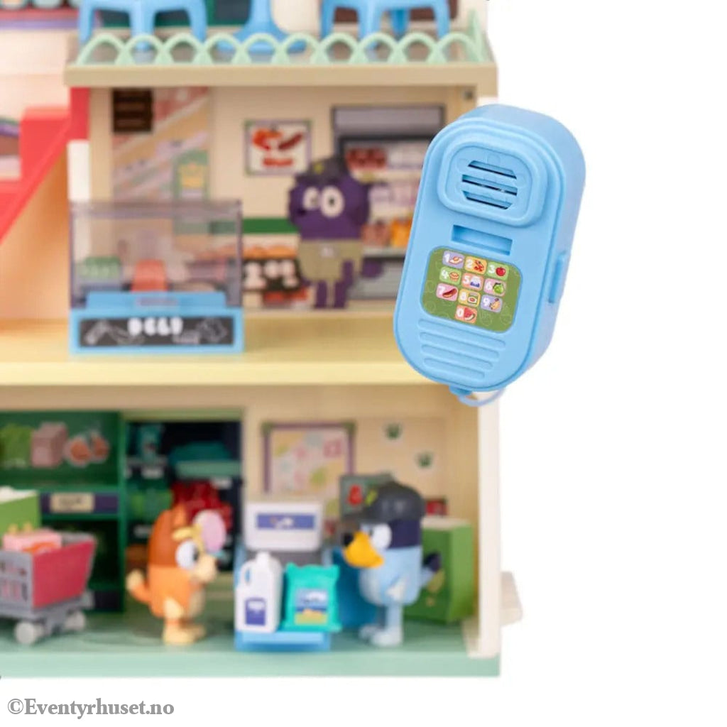 Bluey Mini Figure Playset Bluey Let’s Play Chef Supermarket Collectibles