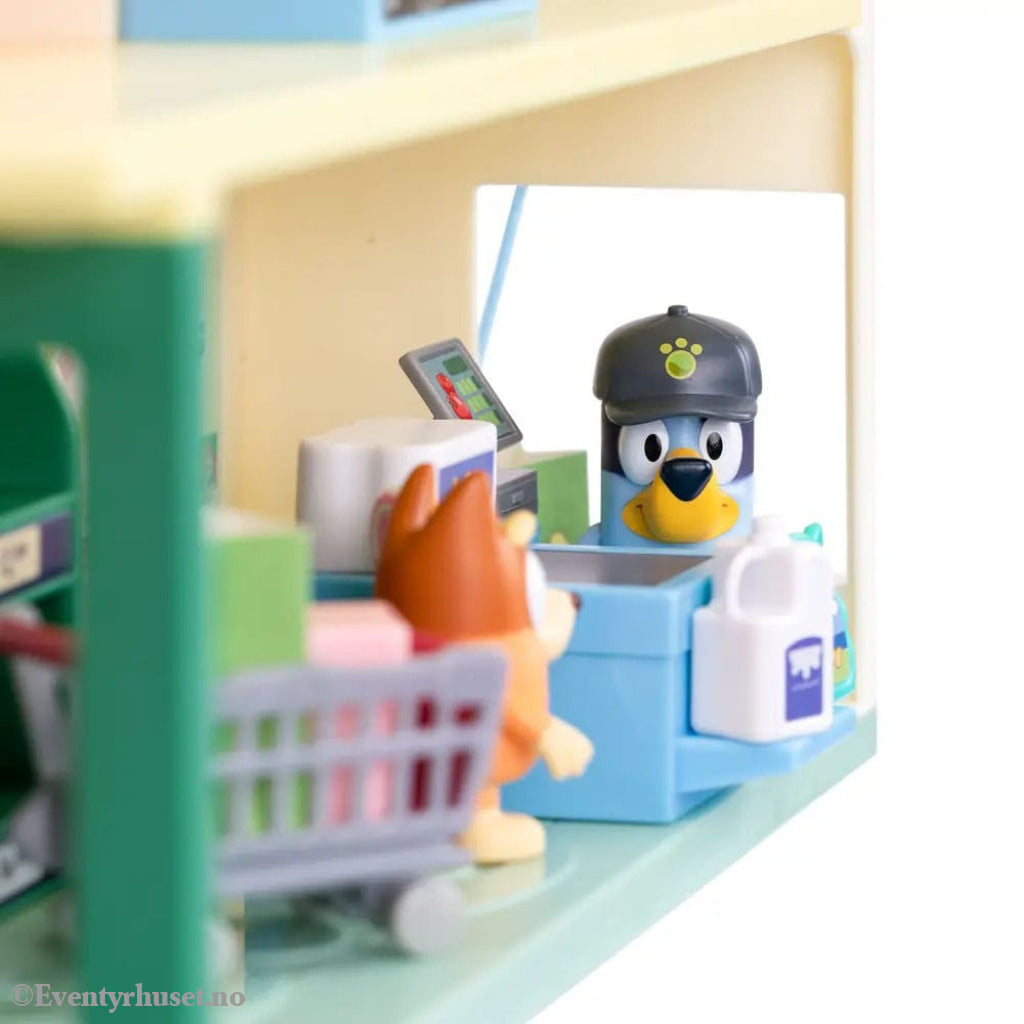 Bluey Mini Figure Playset Bluey Let’s Play Chef Supermarket Collectibles