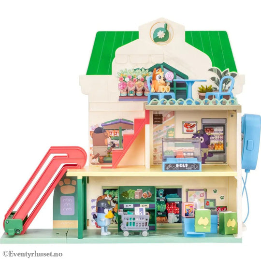 Bluey Mini Figure Playset Bluey Let’s Play Chef Supermarket Collectibles