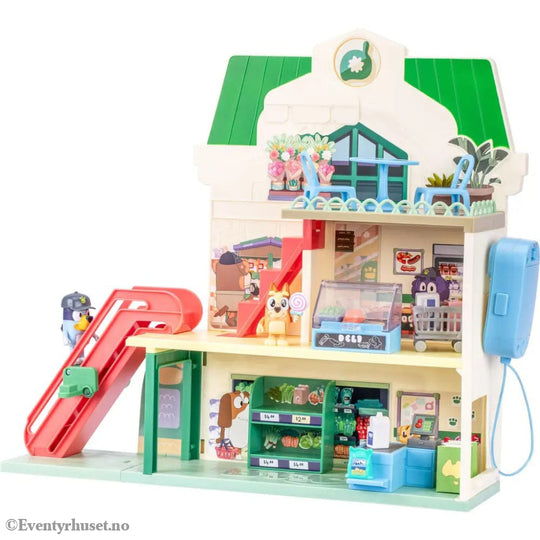 Bluey Mini Figure Playset Bluey Let’s Play Chef Supermarket Collectibles