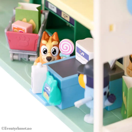 Bluey Mini Figure Playset Bluey Let’s Play Chef Supermarket Collectibles