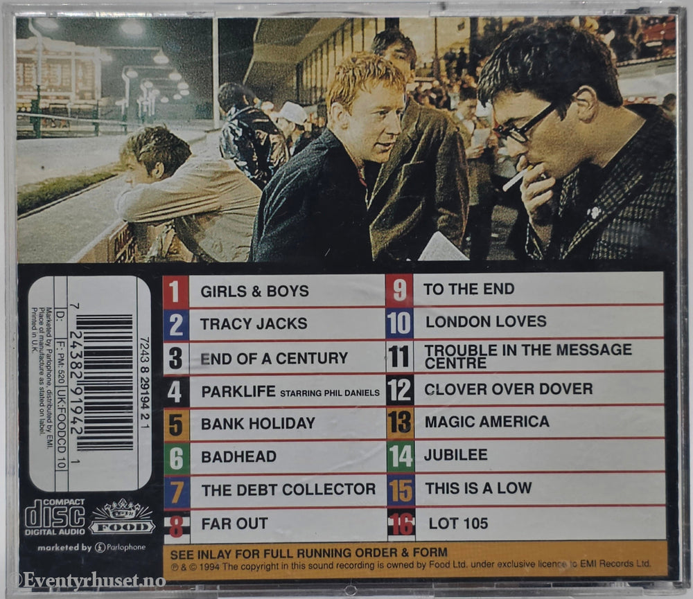 Blur. 1994. Parklife. . CD.
