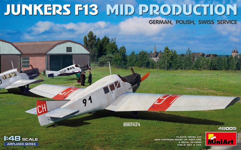 Junkers F13. Mid Prod. German, Polish, Swiss Service