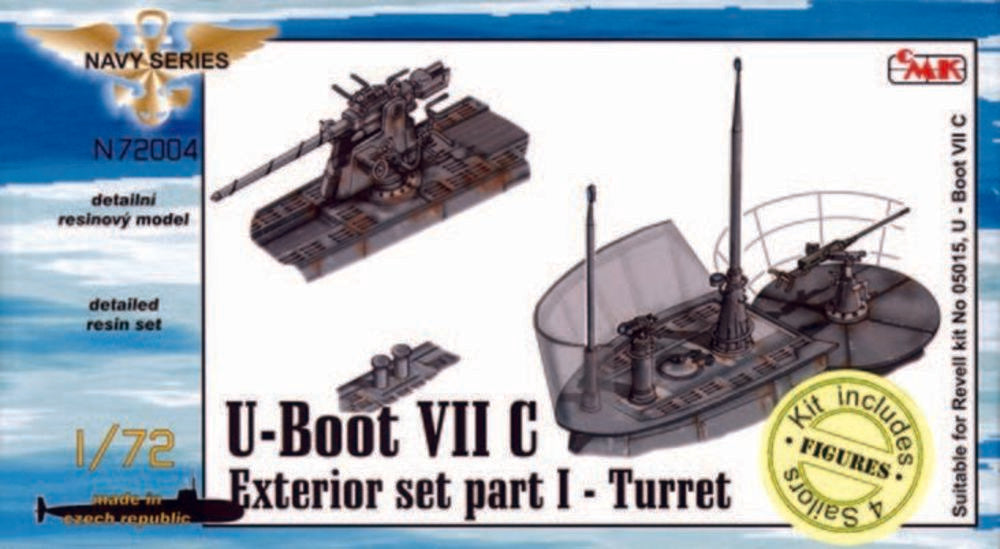 U-Boot Typ VII C Außendetails I Turm für Revell-Bausatz
