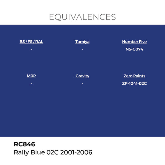 Real Colors: Rally Blue 02C 2001-2006 17ml.