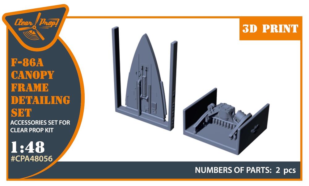 F-86A Canopy frame detailing set for CP kits