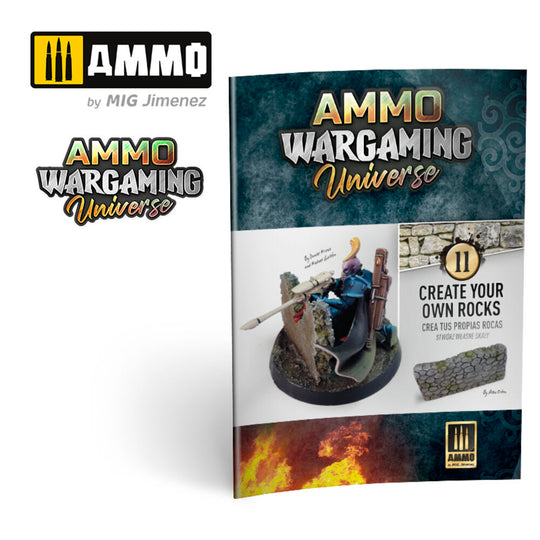 AMMO WARGAMING UNIVERSE Book 11 – Create your own Rocks (Multilingual Book)