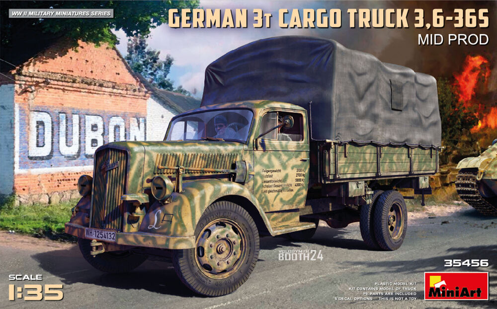 German 3t Cargo Truck 3,6-36S Mid Prod