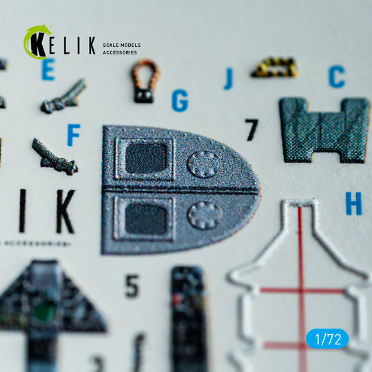 Harrier Gr1/Gr3 (Early) - interior 3D decals for Italeri kit