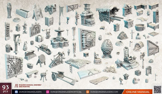 Dungeons & Lasers Expansion Set: CITY BITS BUNDLE