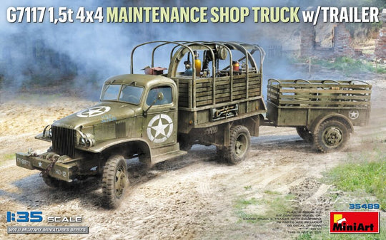 G7117 1,5t 4x4 Maintenance Shop Truck w/Trailer