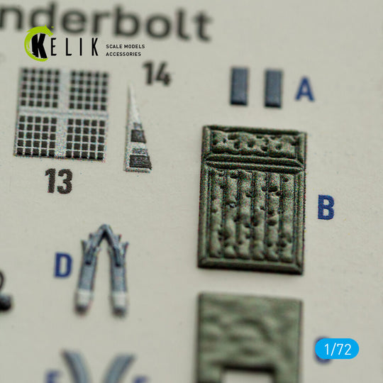 A-10A Thunderbolt -  interior 3D decals for Great Wall Hobby