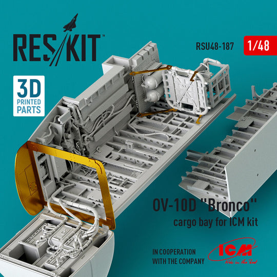 OV-10D Bronco cargo bay for ICM kit (3D Printed)