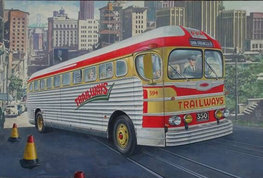 GMC PD-3751 "Silverside Trailwagon" Trailways Company