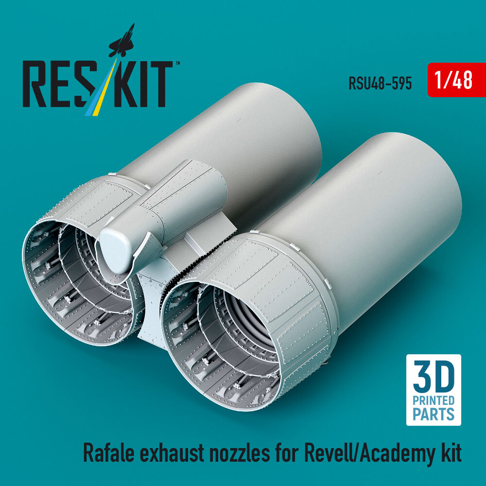 Rafale exhaust nozzles for Revell/Academy kit (3D Printed)