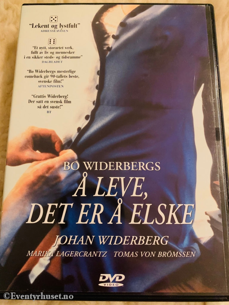 Bo Widerbergs - Å Leve Det Er Å Elske. 1995. Dvd. Dvd