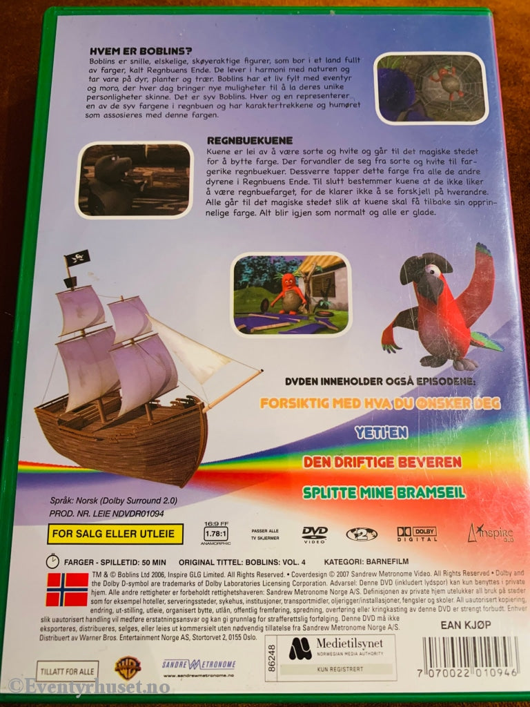 Boblins - Regnbuekuene. 2006. Dvd. Dvd
