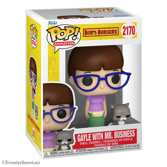 Bob’s Burgers POP!&Buddy TV Vinyl Figure Gayle with Mr. Business 9 cm Collectibles
