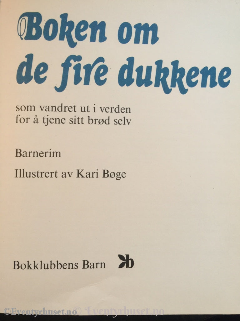 Boken Om De Fire Dukkene. 1975 (1910). Fortelling