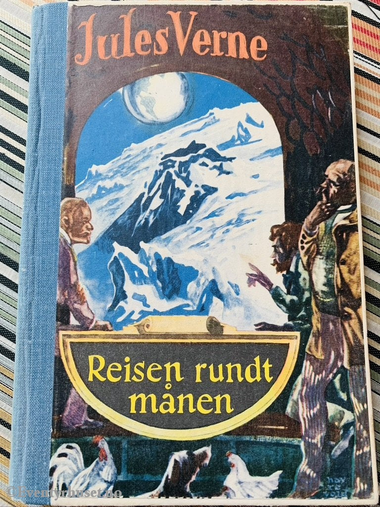 Bokfink-Serien Nr. 09: Jules Verne. 1950. Reisen Rundt Månen. Fortelling