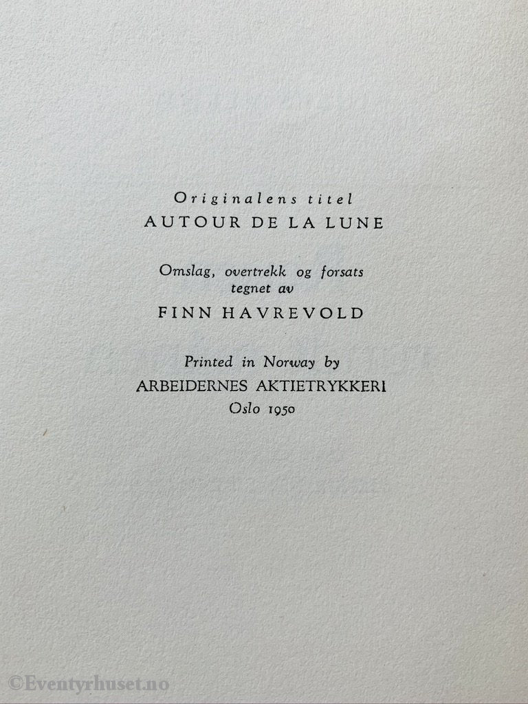 Bokfink-Serien Nr. 09: Jules Verne. 1950. Reisen Rundt Månen. Fortelling