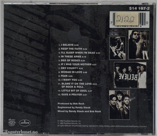 Bon Jovi. 1992. Keep the Faith. . CD.