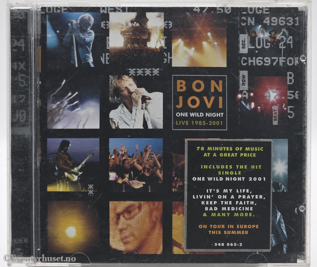 Bon Jovi. 2001. One Wild Night Live 1985-2001. CD.