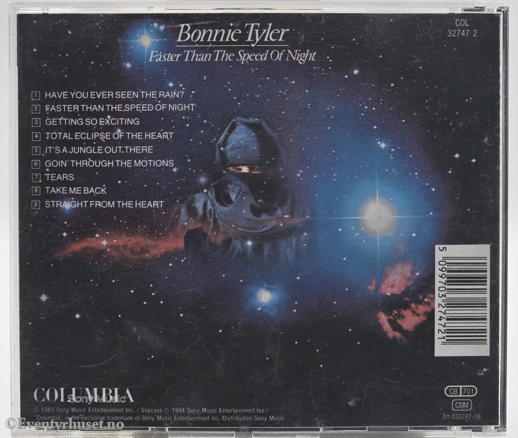 Bonnie Tyler. 1983. Faster Than The Speed Of Night. CD.