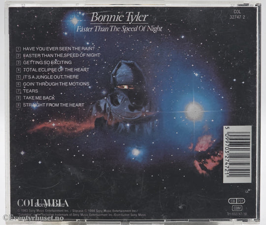 Bonnie Tyler. 1983. Faster Than The Speed Of Night. CD.