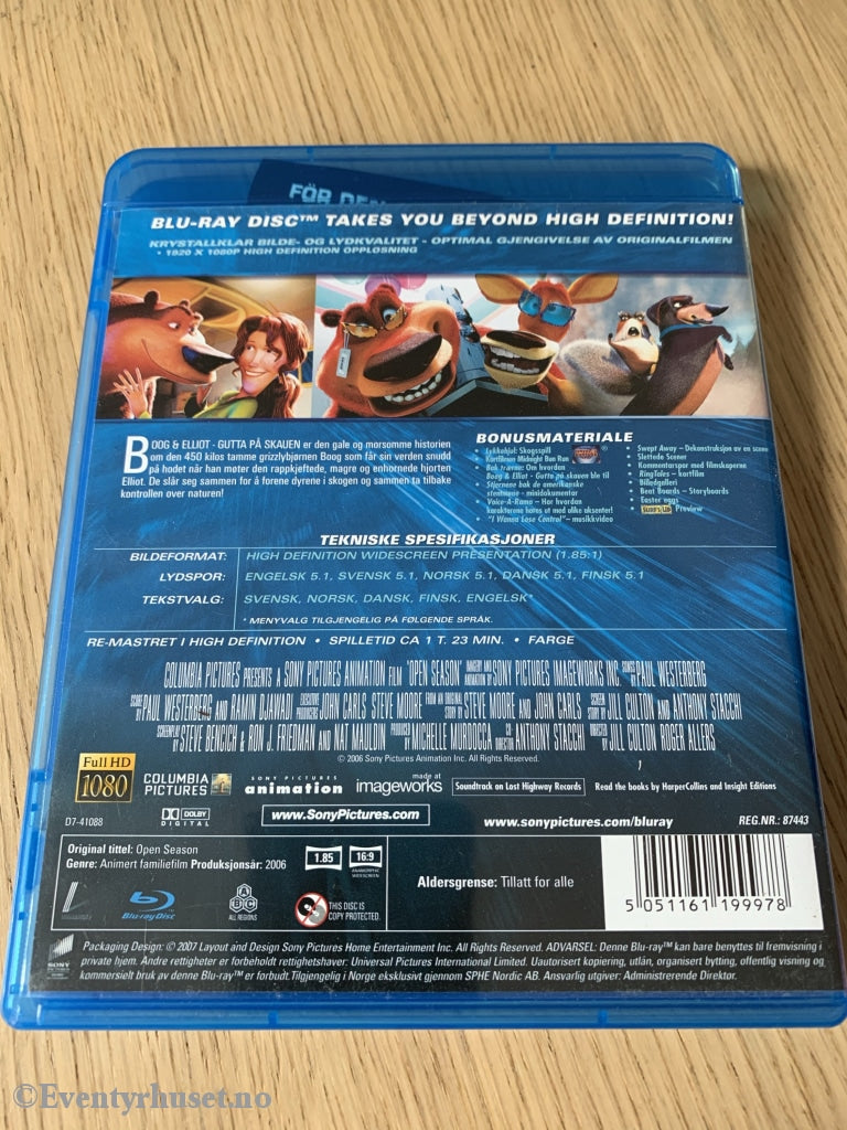 Boog & Elliot - Gutta På Skauen. Blu-Ray. Blu-Ray Disc