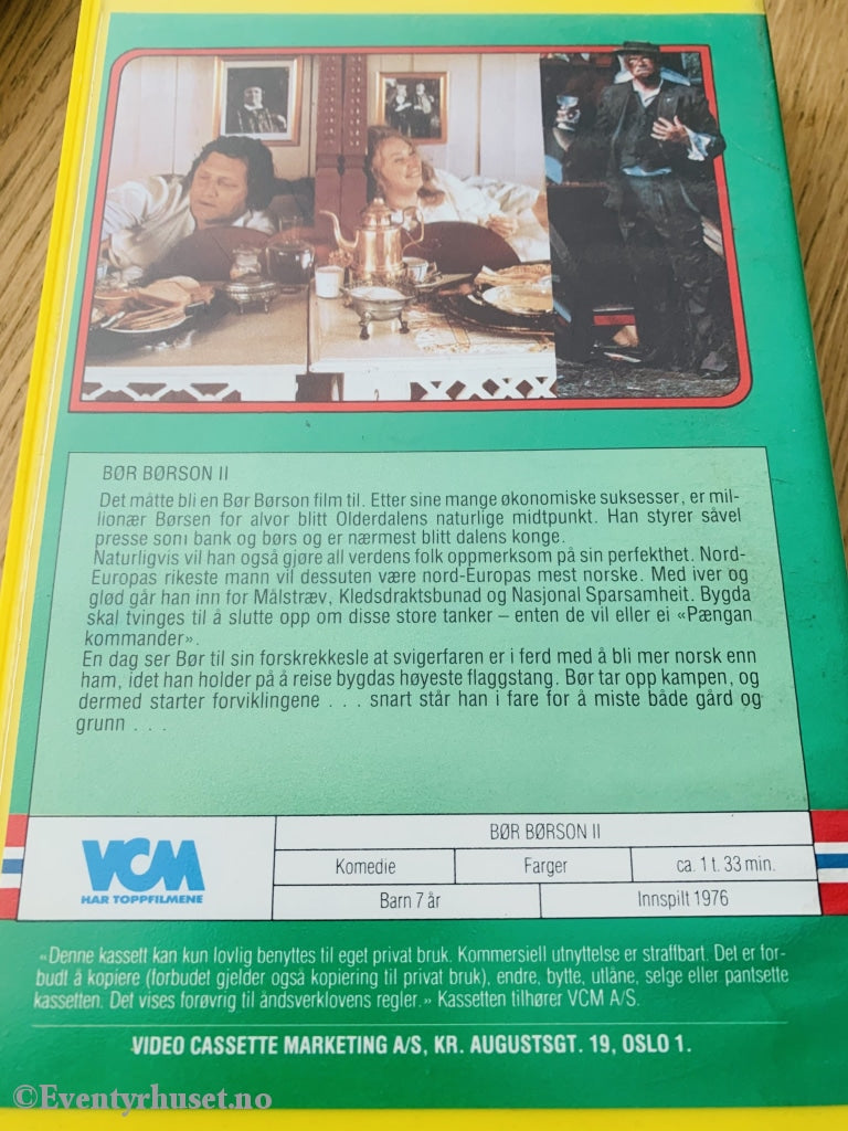 Bør Børson Ii. 1976. Vhs Big Box.
