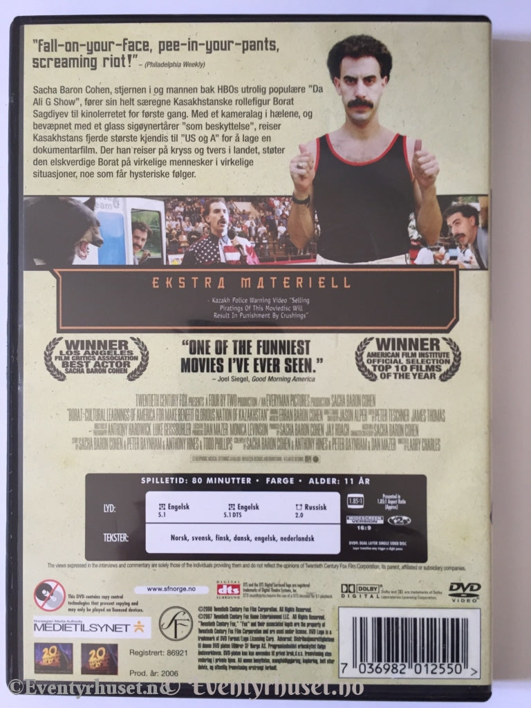 Borat. Dvd. Dvd