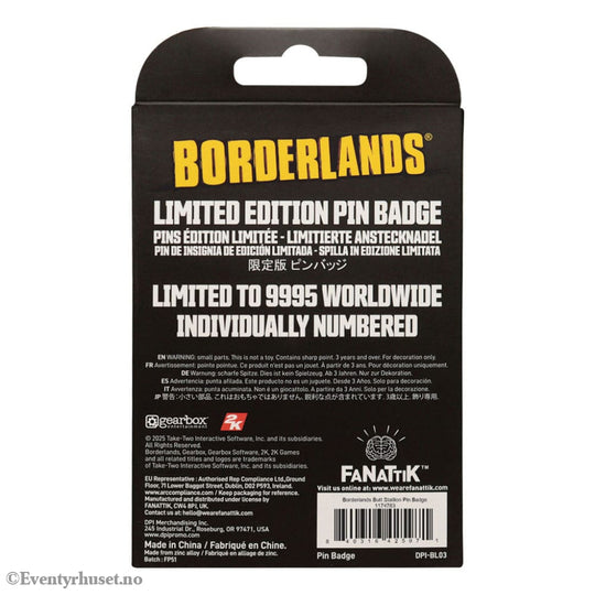 Borderlands Pin Badge Butt Stallion Limited Edition Fashion & Accessories