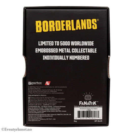 Borderlands Replica Gold Key Collectibles