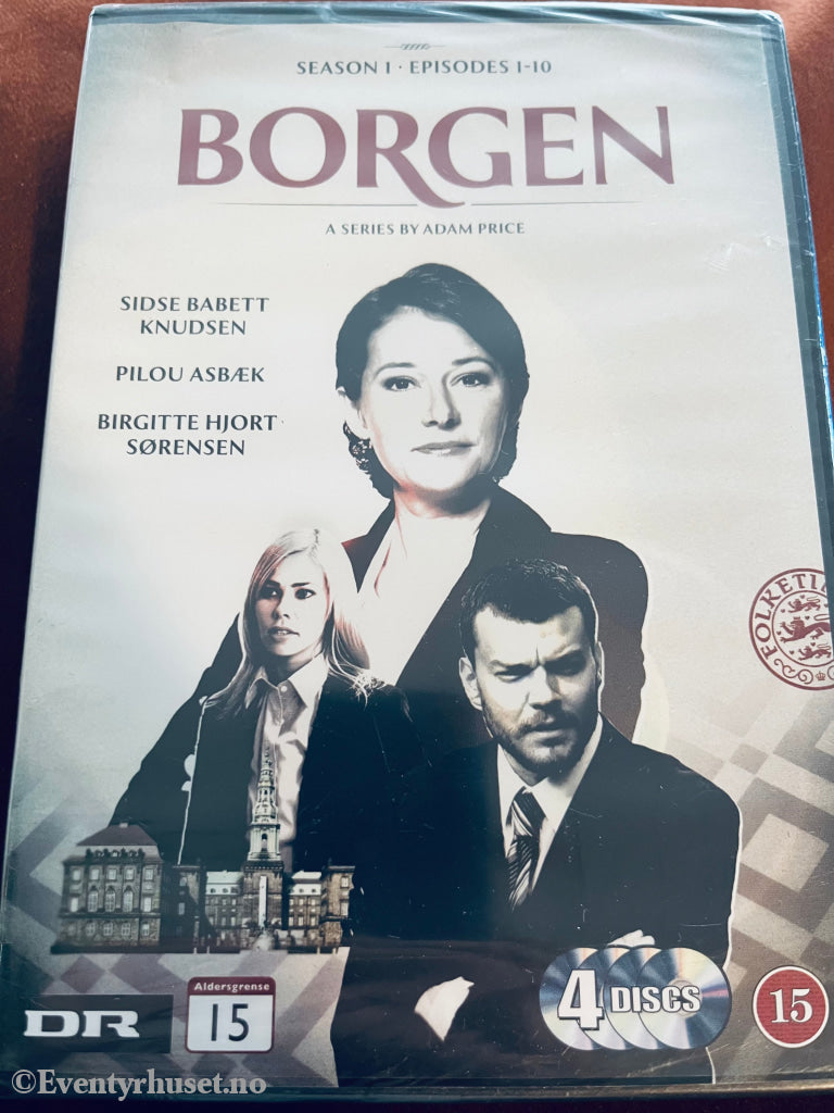 Borgen Sesong 1 Episode 1-10. Dvd Samleboks. Ny I Plast!