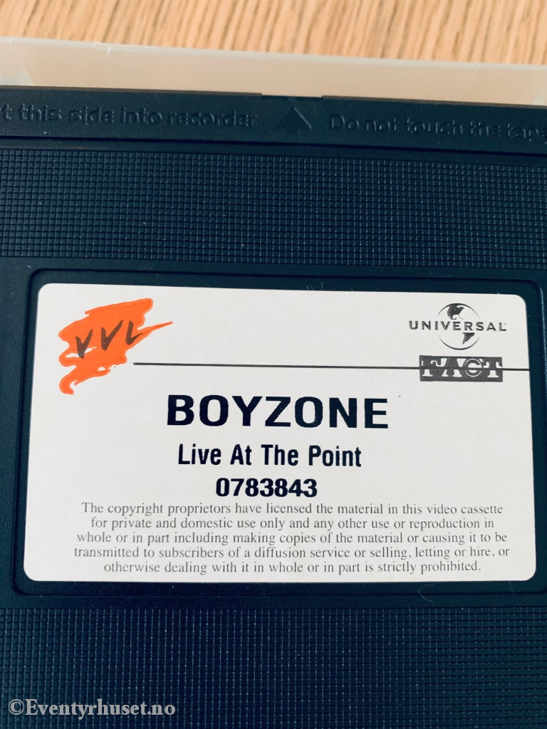 Boyzone - Live At The Point. 2000. Vhs. Vhs
