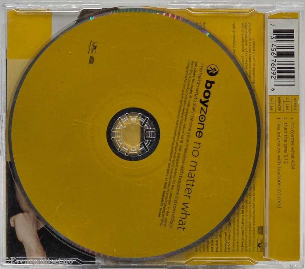 Boyzone – No Matter What. Musikk-CD.