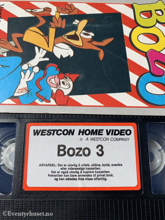 Bozo 3. Vhs. Slipcase. Vhs