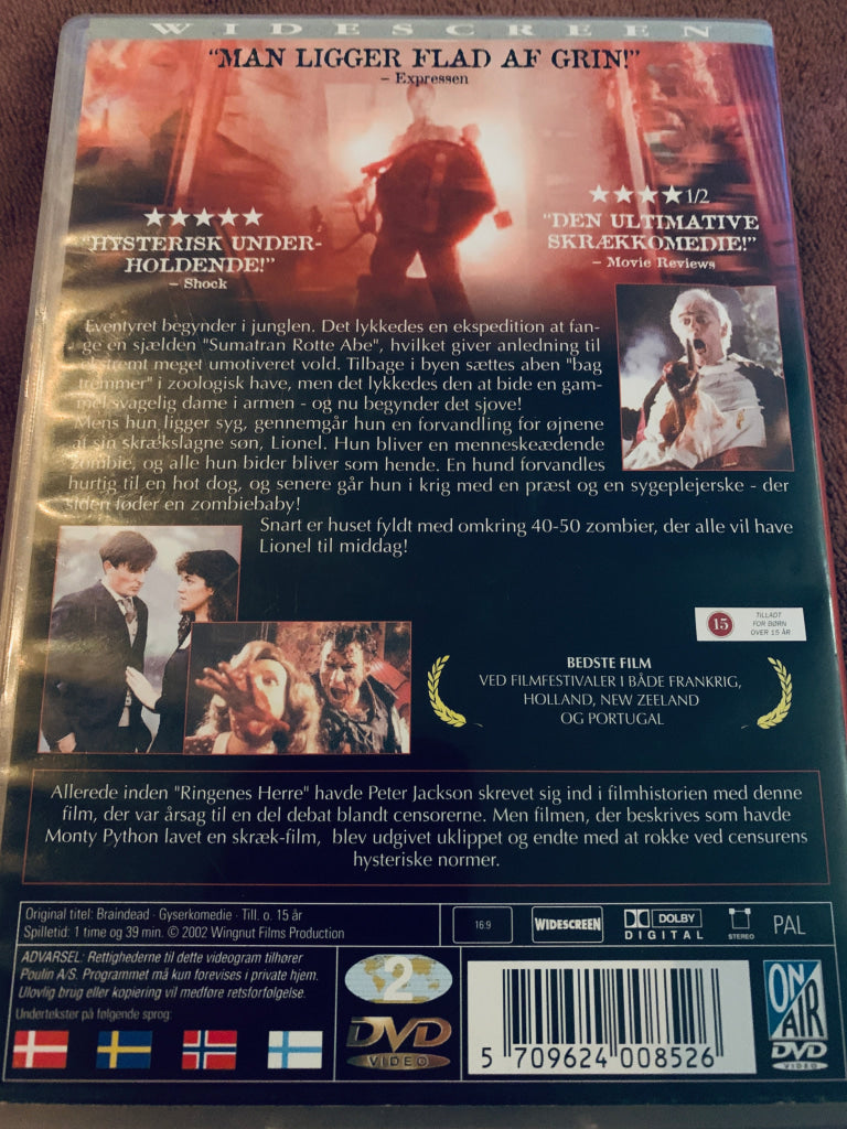 Braindead Widescreen Edition av Peter Jackson. 1992. DVD. DVD