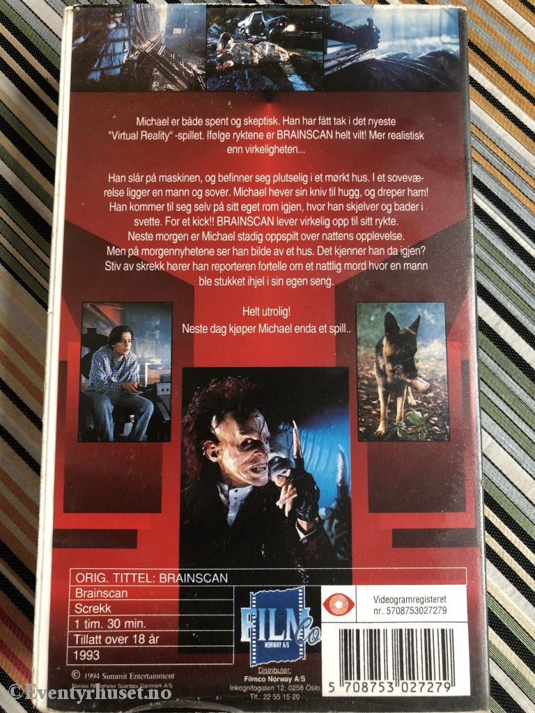 Brainscan. 1993. Vhs. Vhs