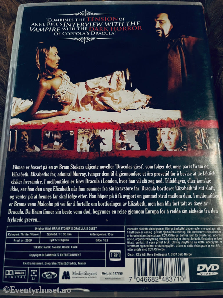 Bram Stokers Dracula’s Guest. 2009. Dvd. Dvd