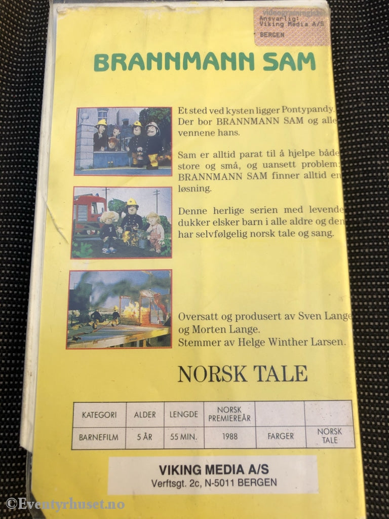 Brannmann Sam 2. 1988. Vhs. Vhs