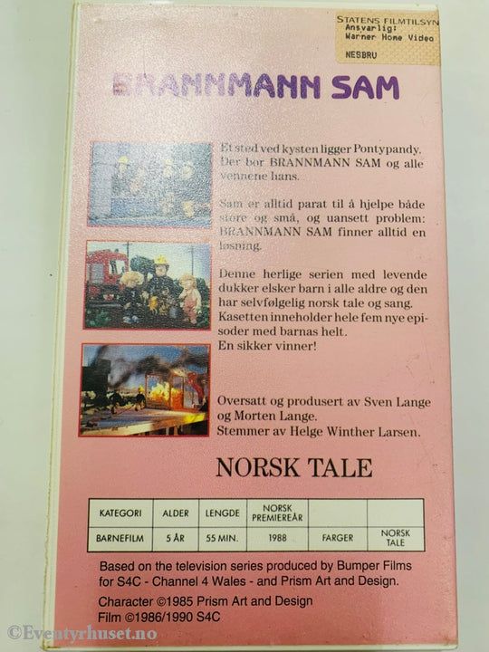 Brannmann Sam 3. 1988. Vhs. Vhs